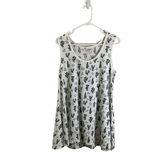 LuLaRoe Tops - Lularoe Scoop Neck Cactus Print Tunic Sleeveless Top